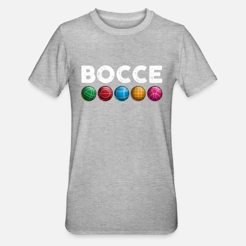 Bocce | Bocce Ball - Unisex Polycotton T-Shirt - heather grey