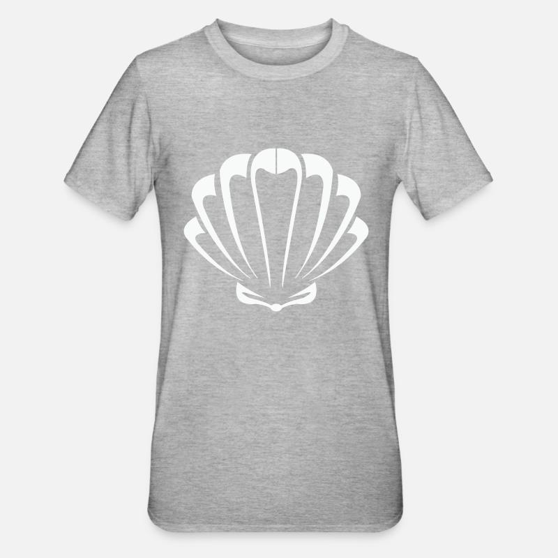 shell - Unisex Polycotton T-Shirt - heather grey