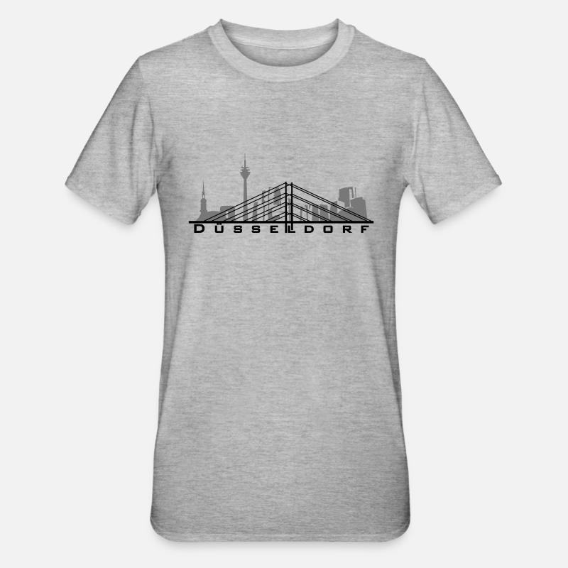 Düsseldorf - T-shirt polycoton Unisexe - gris chiné