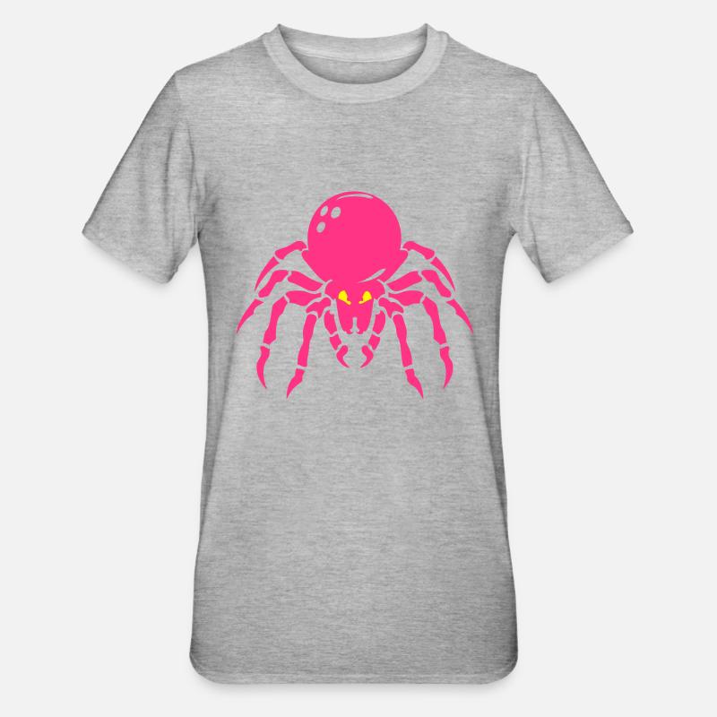 bowling araignee boule - T-shirt polycoton Unisexe - gris chiné