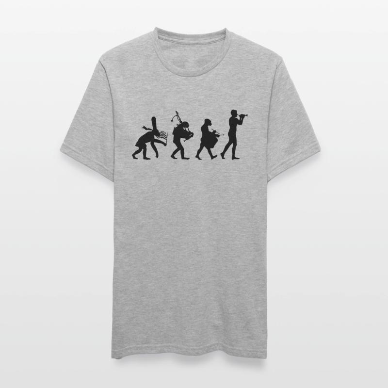 évolution bombarde 2 bagad T-shirt polycoton Unisexe