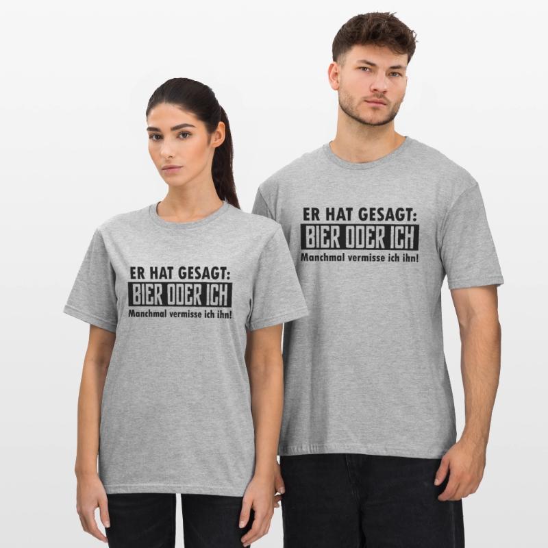bier oder ich Unisex Polycotton T-Shirt