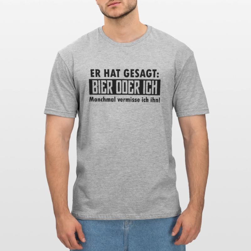 bier oder ich Unisex Polycotton T-Shirt