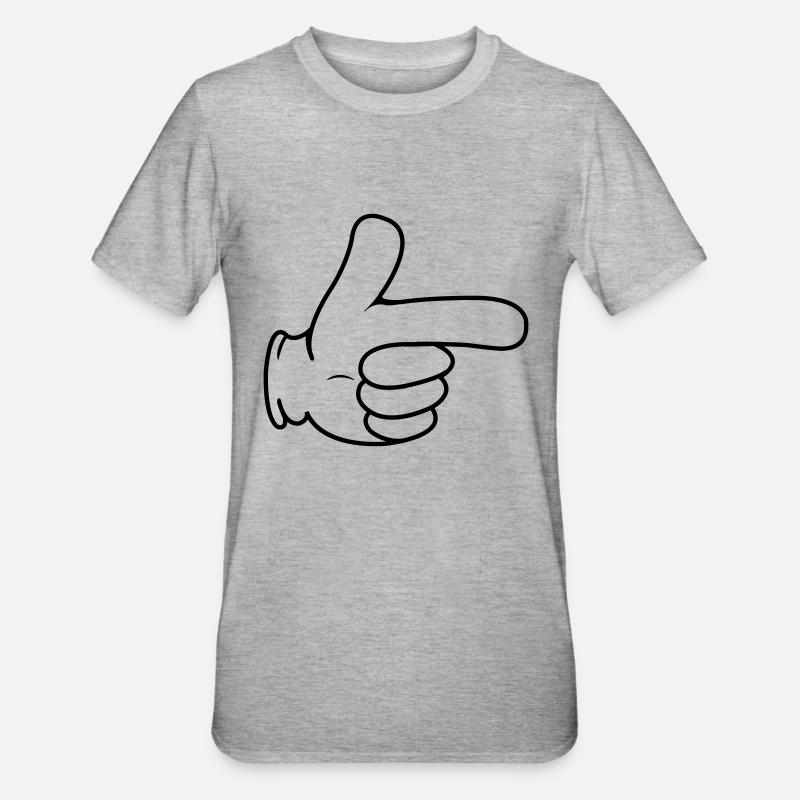 Main index - T-shirt polycoton Unisexe - gris chiné