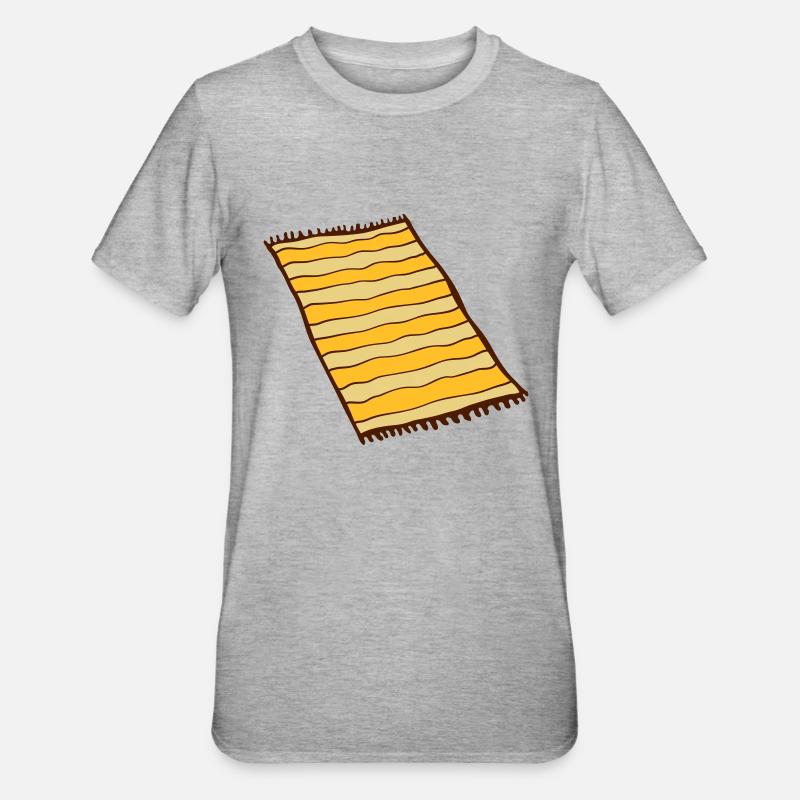 Cool Teppich Design - Unisex Polycotton T-Shirt - Grau meliert