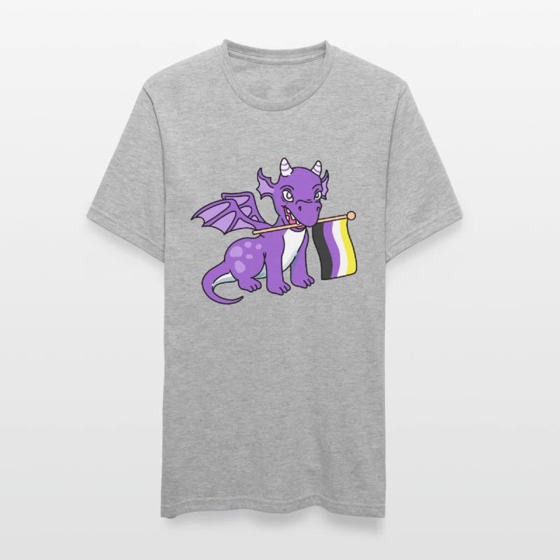 Nonbinary Pride Drache Nonbinary Pride Unisex Polycotton T-Shirt