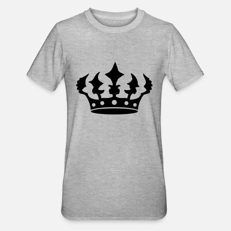 Conception de couronne dentelée - T-shirt polycoton Unisexe - gris chiné