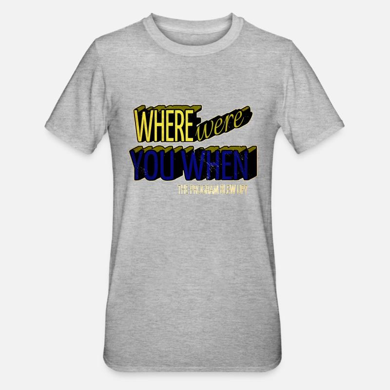 Citation Bday Computer Science - T-shirt polycoton Unisexe - gris chiné