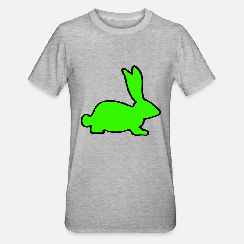 Lapin - T-shirt polycoton Unisexe - gris chiné