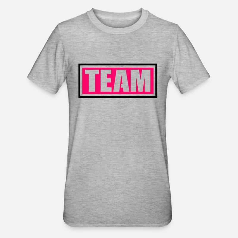 équipe - T-shirt polycoton Unisexe - gris chiné