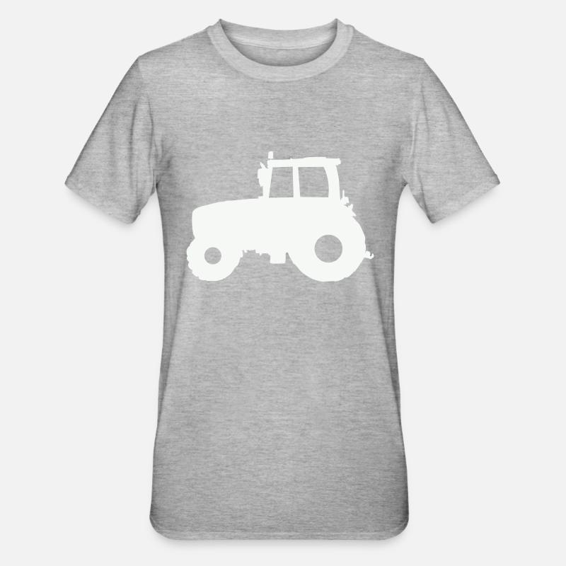 Tractor Tractor - Unisex Polycotton T-Shirt - heather grey