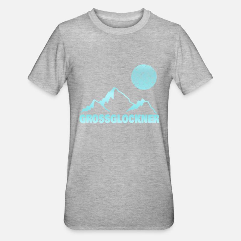 Don pour Grossglockner - T-shirt polycoton Unisexe - gris chiné