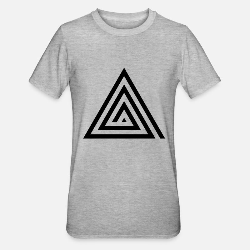 Triangle - T-shirt polycoton Unisexe - gris chiné