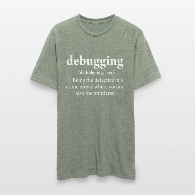 Debuggen von Definitionscode-Softwareentwickler Unisex Polycotton T-Shirt