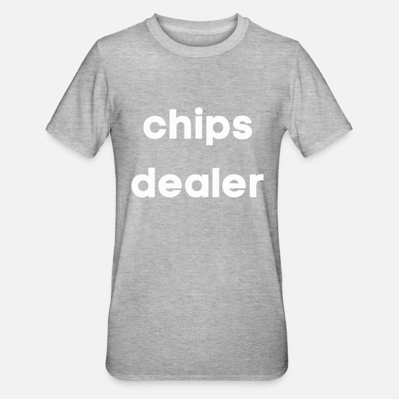 Revendeur de chips - T-shirt polycoton Unisexe - gris chiné