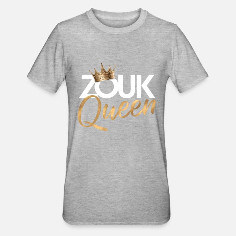 Zouk Dance Gift - Unisex Polycotton T-Shirt - heather grey