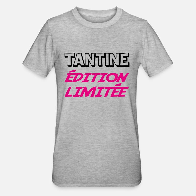 TANTINE édition limitée - T-shirt polycoton Unisexe - gris chiné