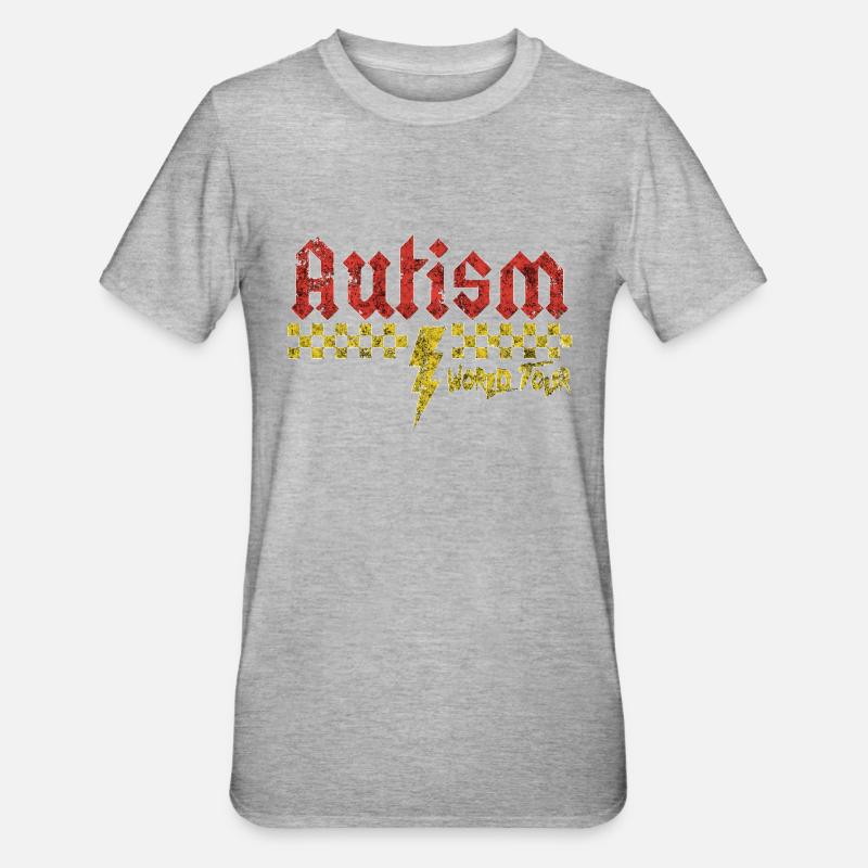 Sensibilisation à l’autisme différent différent mieux - T-shirt polycoton Unisexe - gris chiné