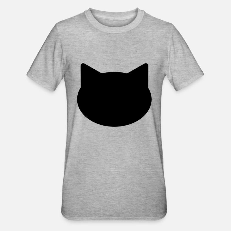 Hintergrund Katze - Unisex Polycotton T-Shirt - Grau meliert