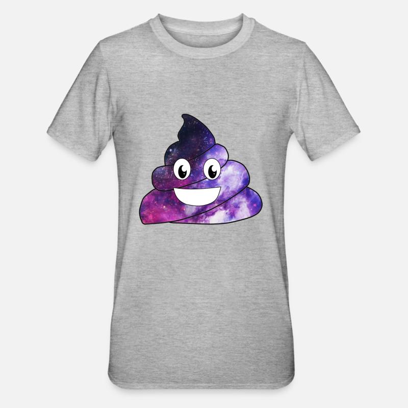 Kacke Shit - Unisex Polycotton T-Shirt - Grau meliert