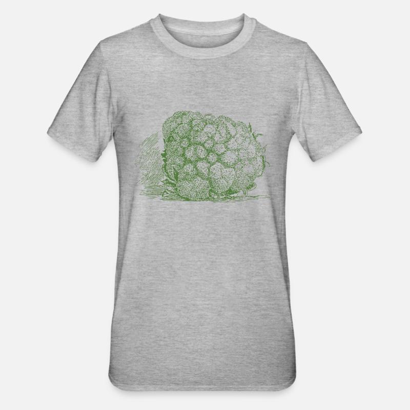 Cauliflower cauliflower halloween vegetable vegetable - Unisex Polycotton T-Shirt - heather grey