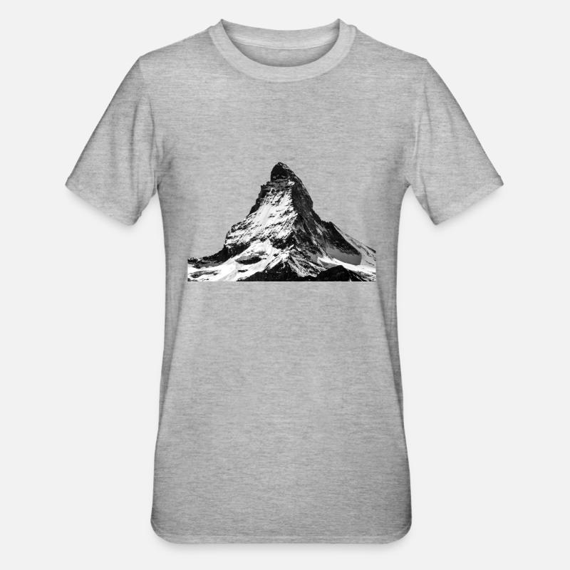 CERVIN - T-shirt polycoton Unisexe - gris chiné