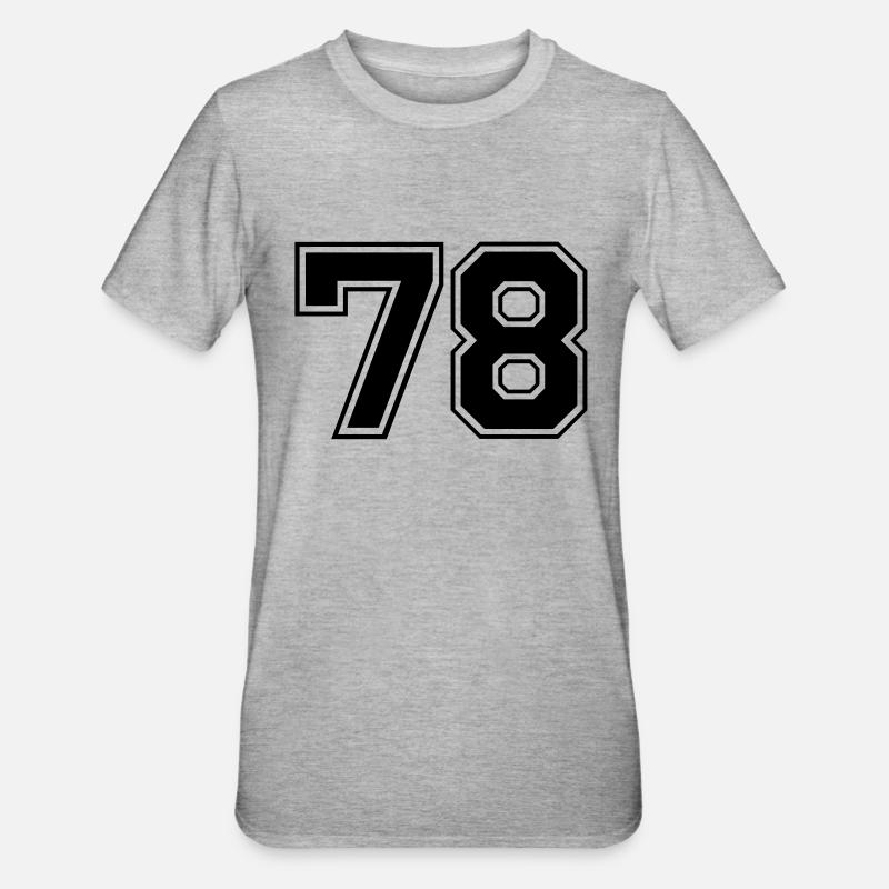 78 - T-shirt polycoton Unisexe - gris chiné