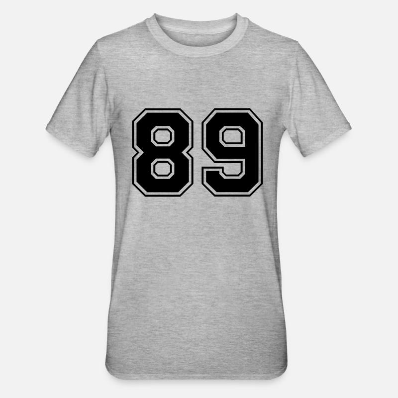 89 - T-shirt polycoton Unisexe - gris chiné