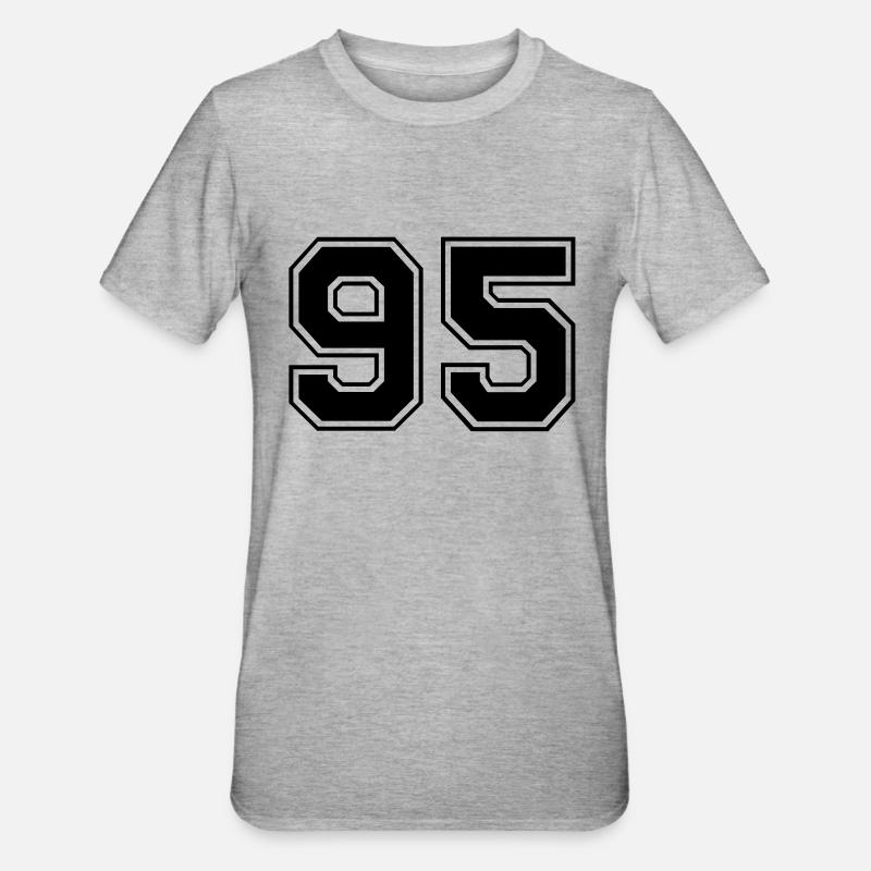 95 - T-shirt polycoton Unisexe - gris chiné