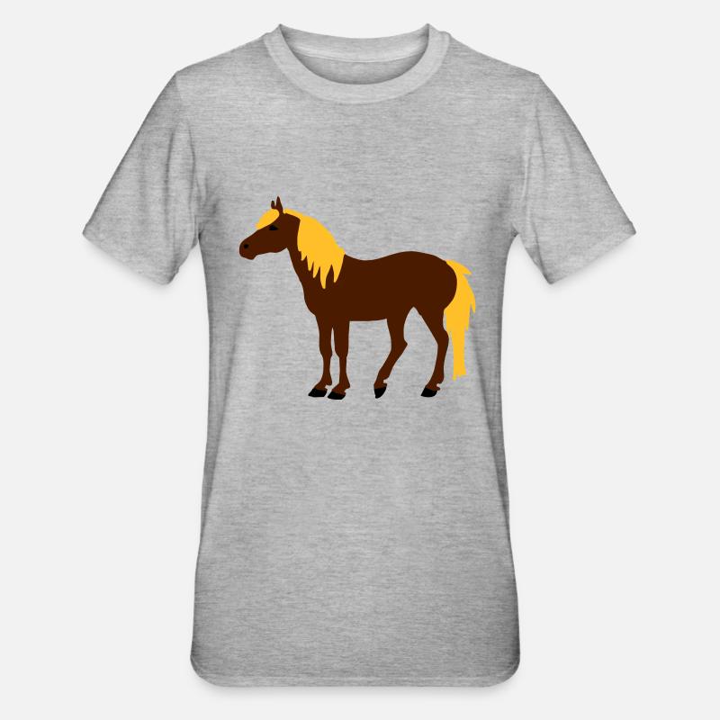 Haflinger - T-shirt polycoton Unisexe - gris chiné