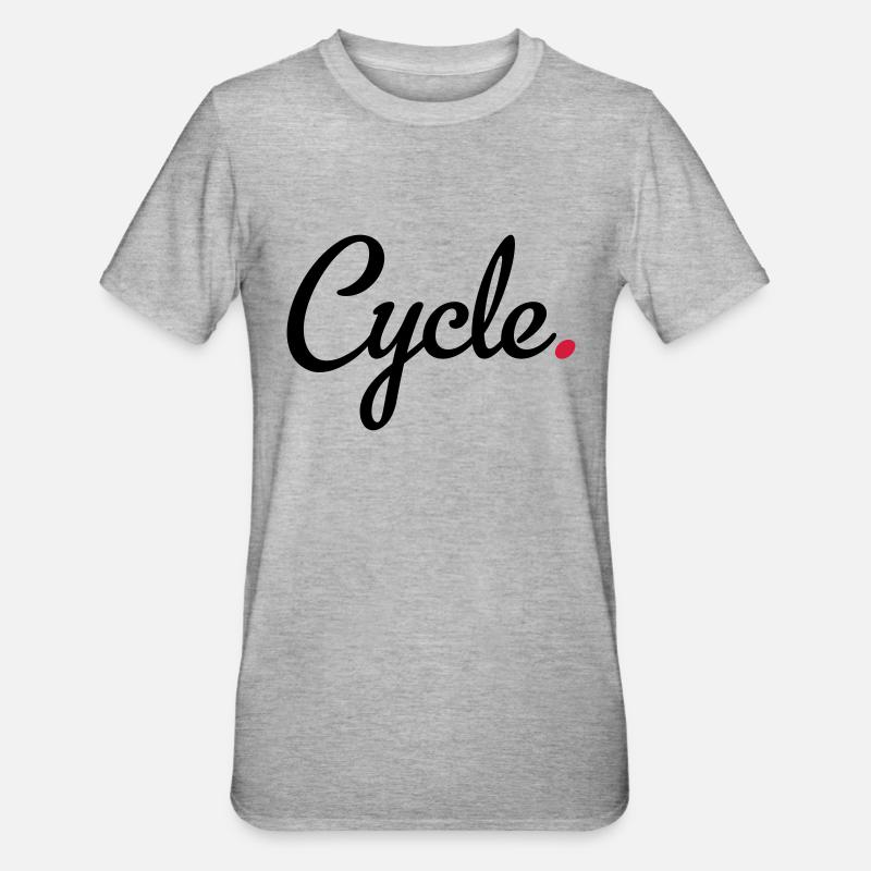 cyclisme - T-shirt polycoton Unisexe - gris chiné