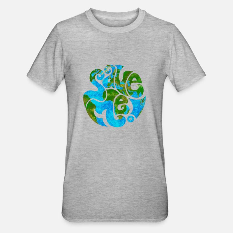 Save Me! - Unisex Polycotton T-Shirt - Grau meliert