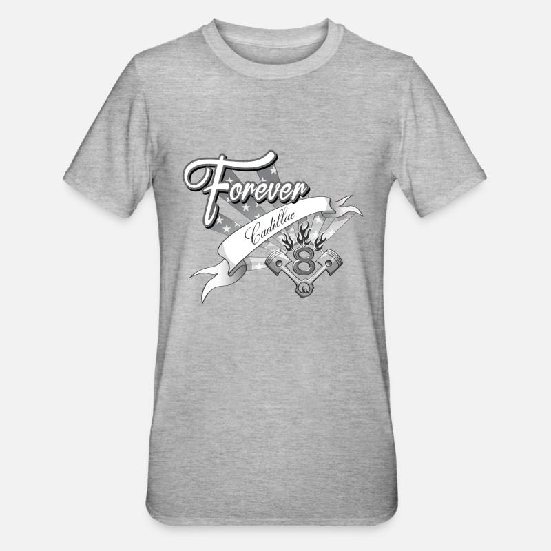 Forever V8 - T-shirt polycoton Unisexe - gris chiné