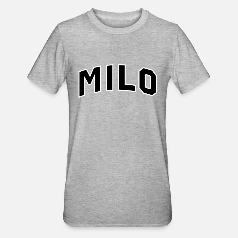 Nom de Milo - T-shirt polycoton Unisexe - gris chiné