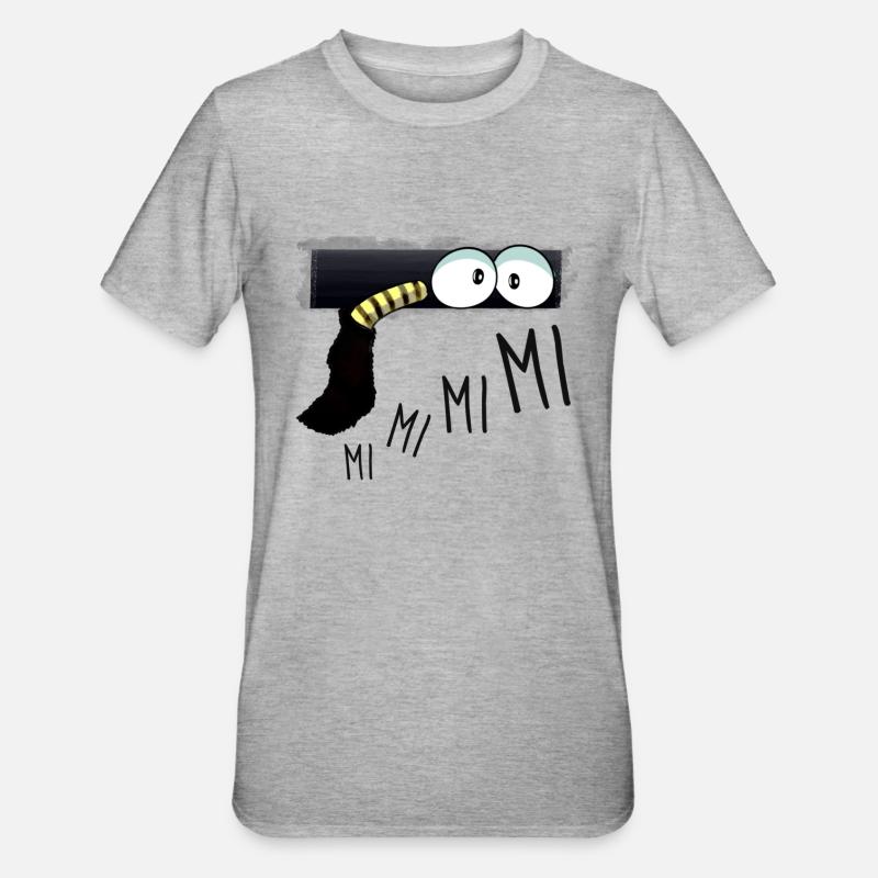 Spinne - Unisex Polycotton T-Shirt - Grau meliert