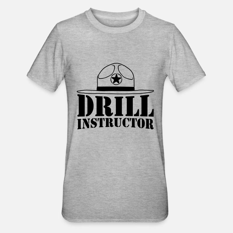 Sheriff Drill Instructor - Unisex Polycotton T-Shirt - heather grey