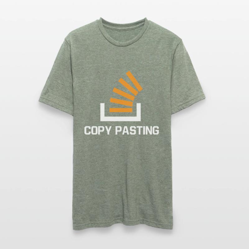 Copy Pasting Programming Coder Software Developer Unisex Polycotton T-Shirt