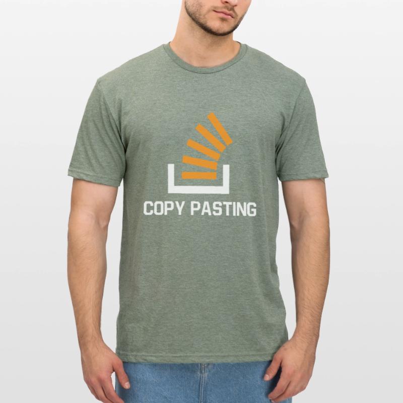 Copy Pasting Programming Coder Software Developer Unisex Polycotton T-Shirt