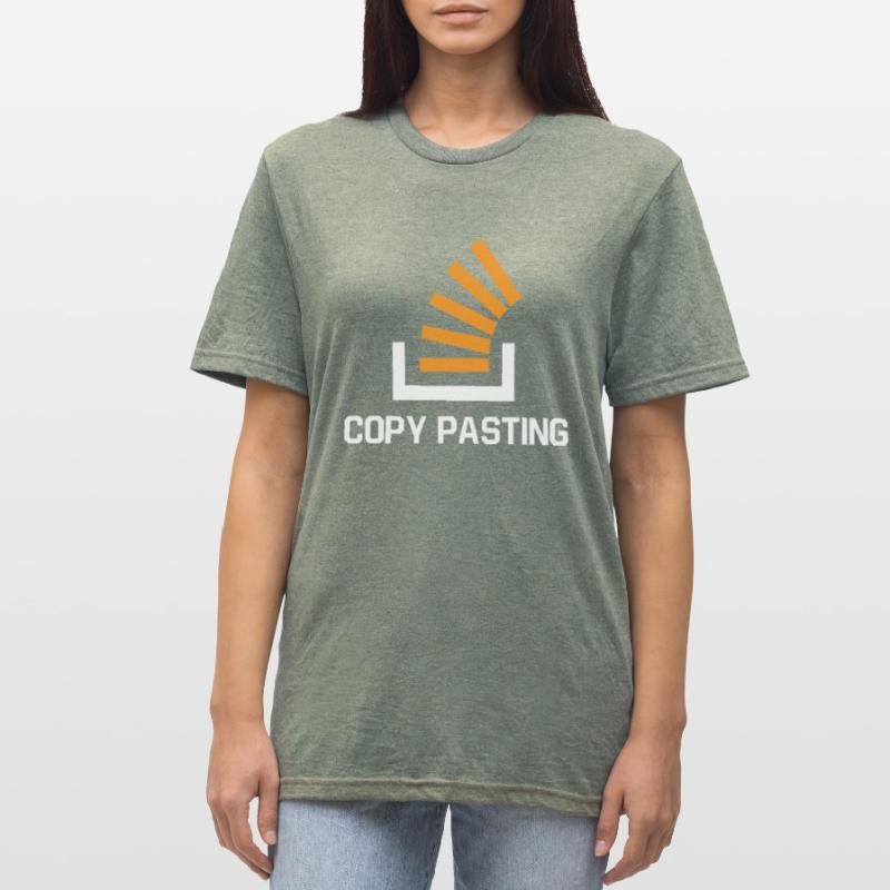 Copy Pasting Programming Coder Software Developer Unisex Polycotton T-Shirt