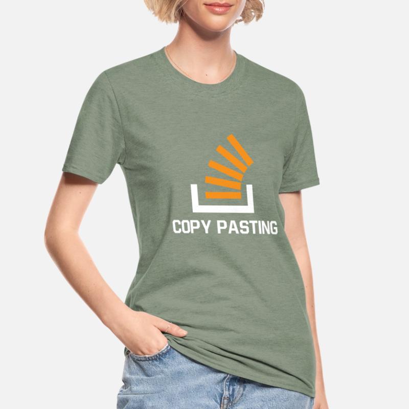 Copy Pasting Programming Coder Software Developer Unisex Polycotton T-Shirt