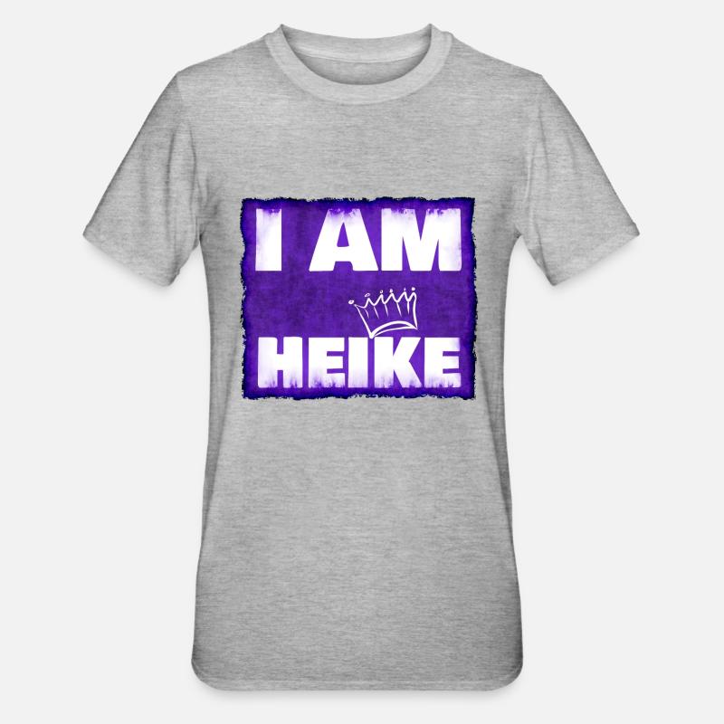 Heike - T-shirt polycoton Unisexe - gris chiné