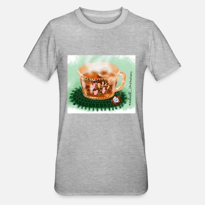 Tee Pause - Unisex Polycotton T-Shirt - Grau meliert
