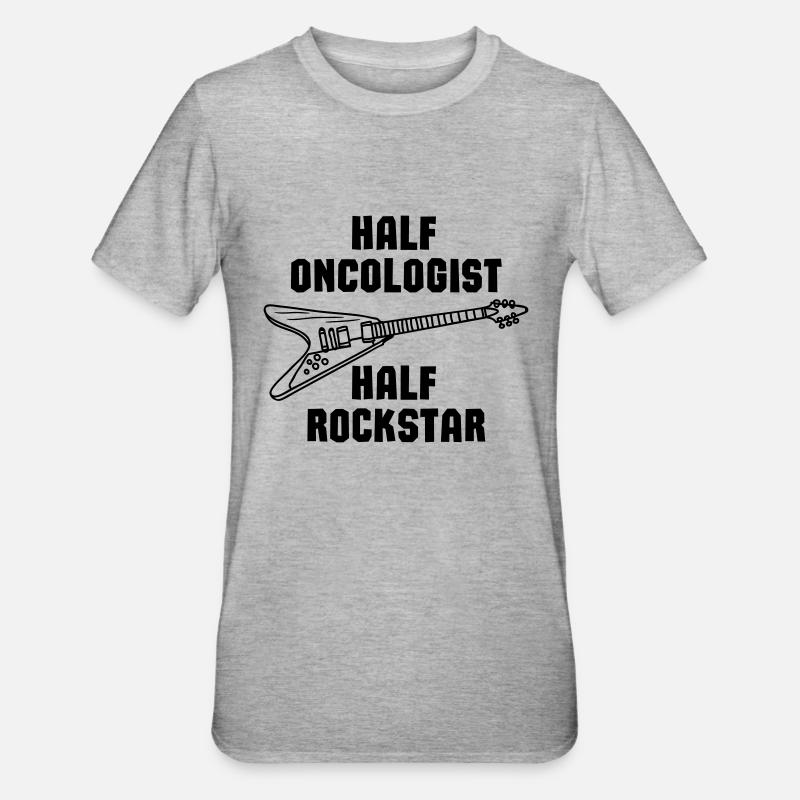 SAMT ONKOLOGE, TEILS - Unisex Polycotton T-Shirt - Grau meliert