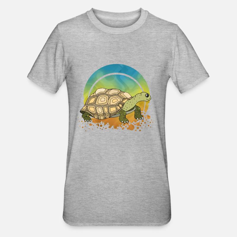 Tortue - T-shirt polycoton Unisexe - gris chiné