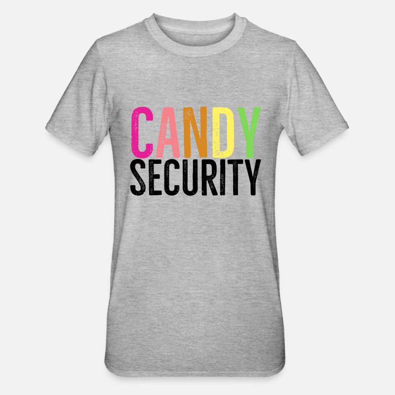 Candy Security - Unisex Polycotton T-Shirt - heather grey