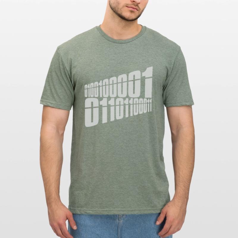 Binary Code Program Language Unisex Polycotton T-Shirt