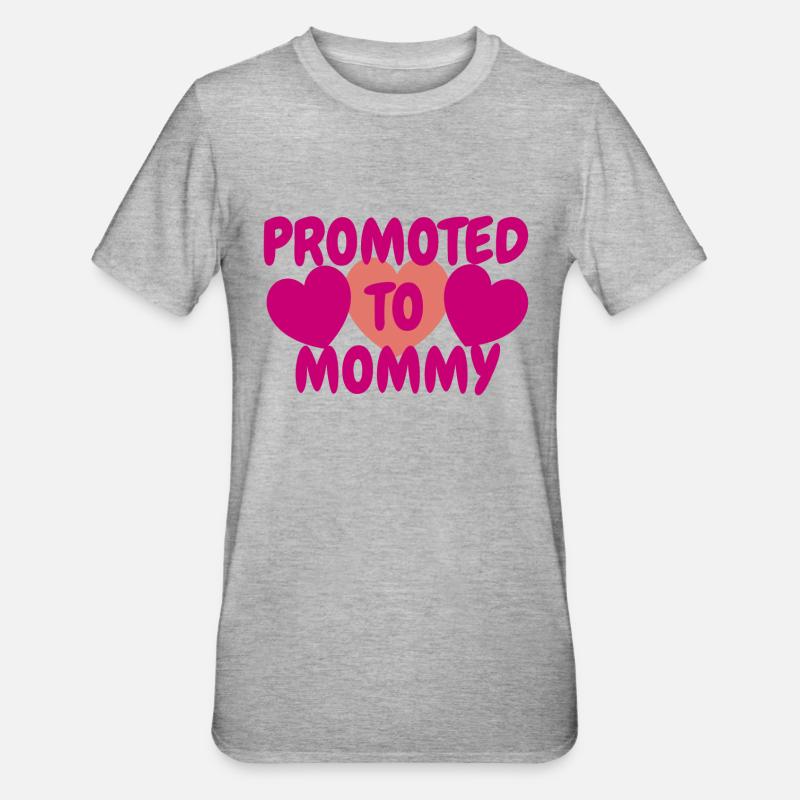 Maman future maman Grossesse Maman - T-shirt polycoton Unisexe - gris chiné