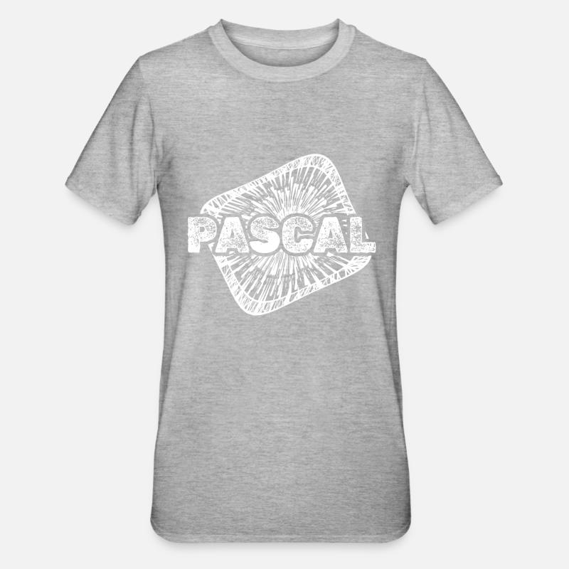 Pascal as birth - Unisex Polycotton T-Shirt - heather grey