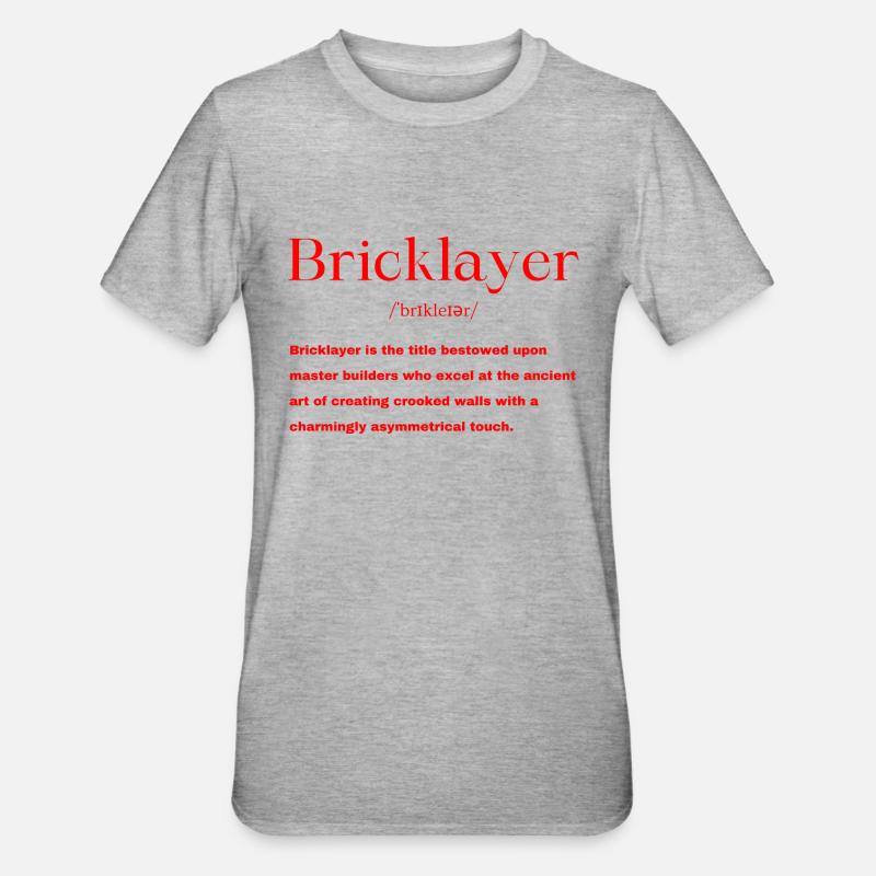 Maçon - T-shirt polycoton Unisexe - gris chiné