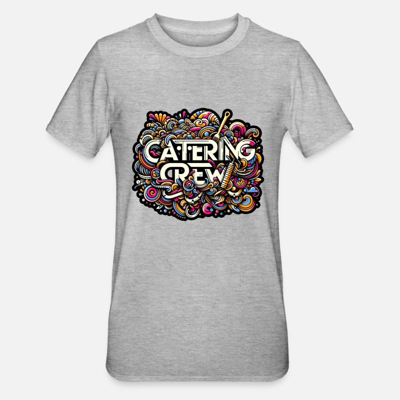 Équipe de restauration 7 - T-shirt polycoton Unisexe - gris chiné